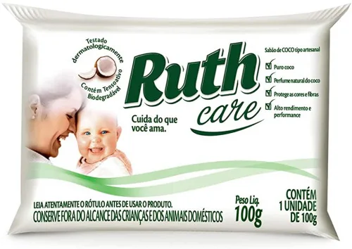 Sabao Pedra Ruth Coco - RUTH - Higiene E Beleza