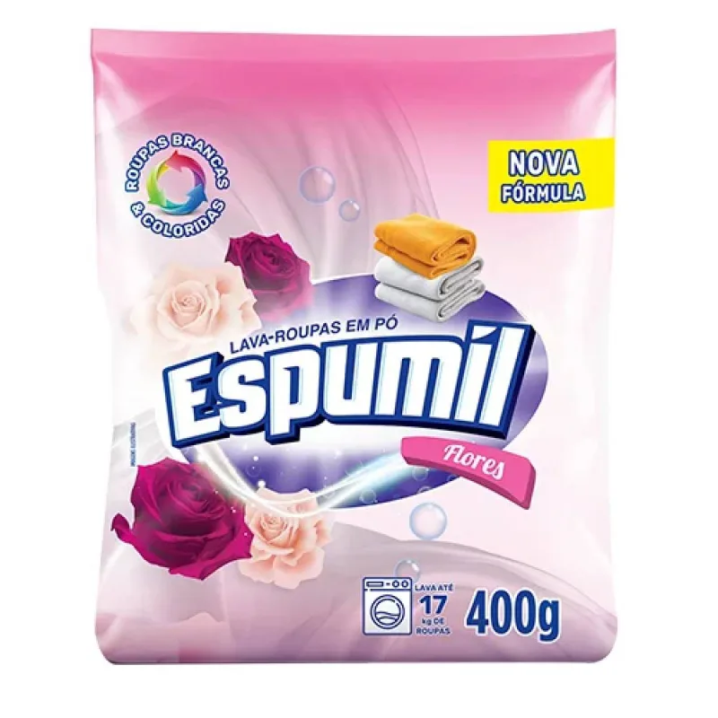 SABAO PO ESPUMIL FLORES SH 400G - SEM MARCA - Limpeza
