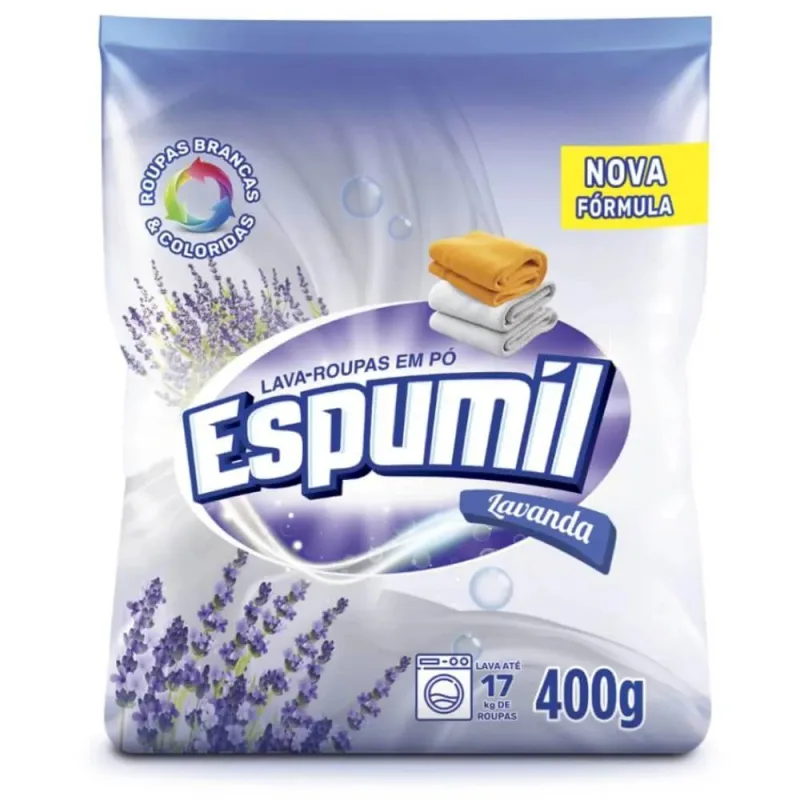 SABAO PO ESPUMIL LAVANDA SH 400G - SEM MARCA - Limpeza