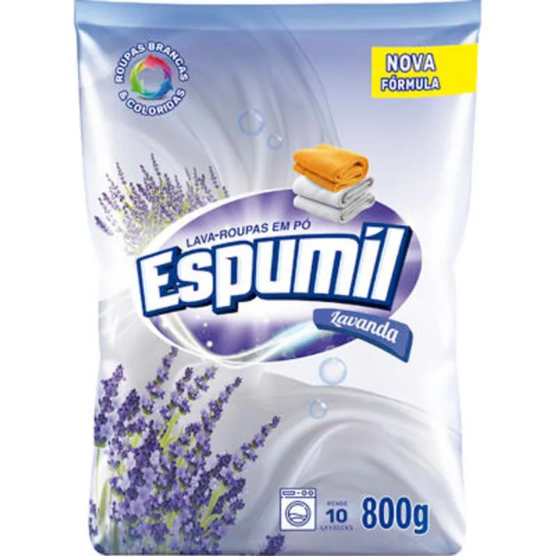 Lava Roupas em Pó Espumil Lavanda 800g