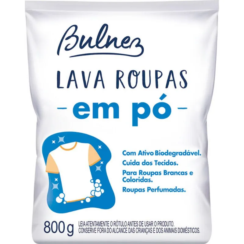 Lava Roupas em Pó Bulnez 800g