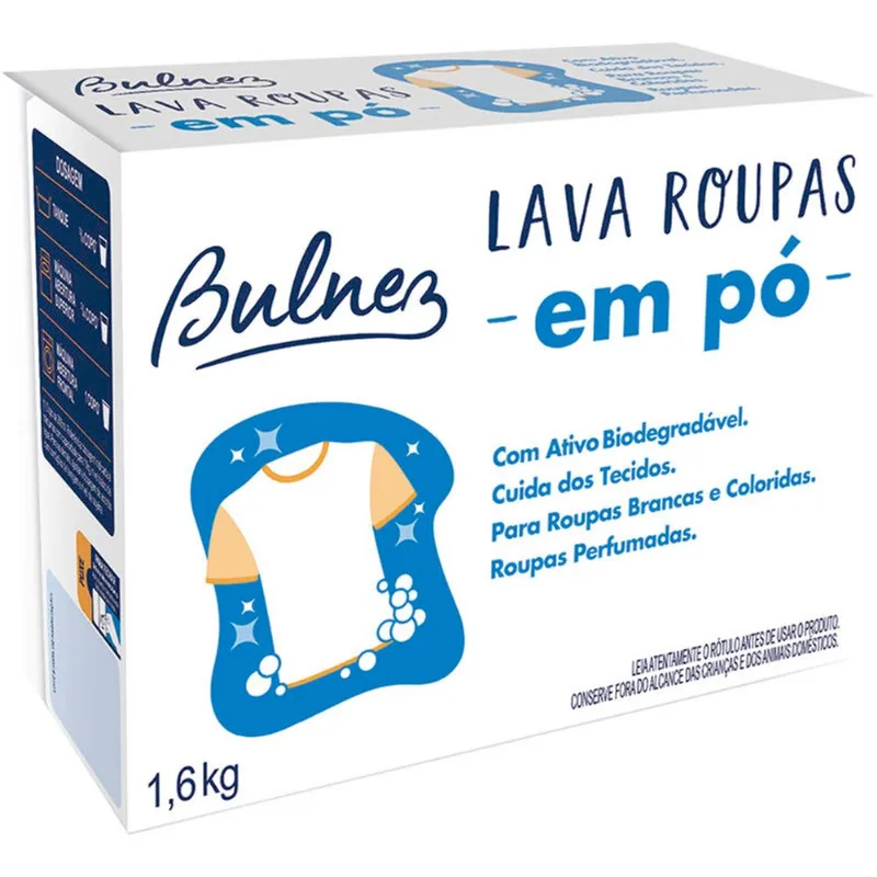 Lava Roupas em Pó Bulnez 1,6kg
