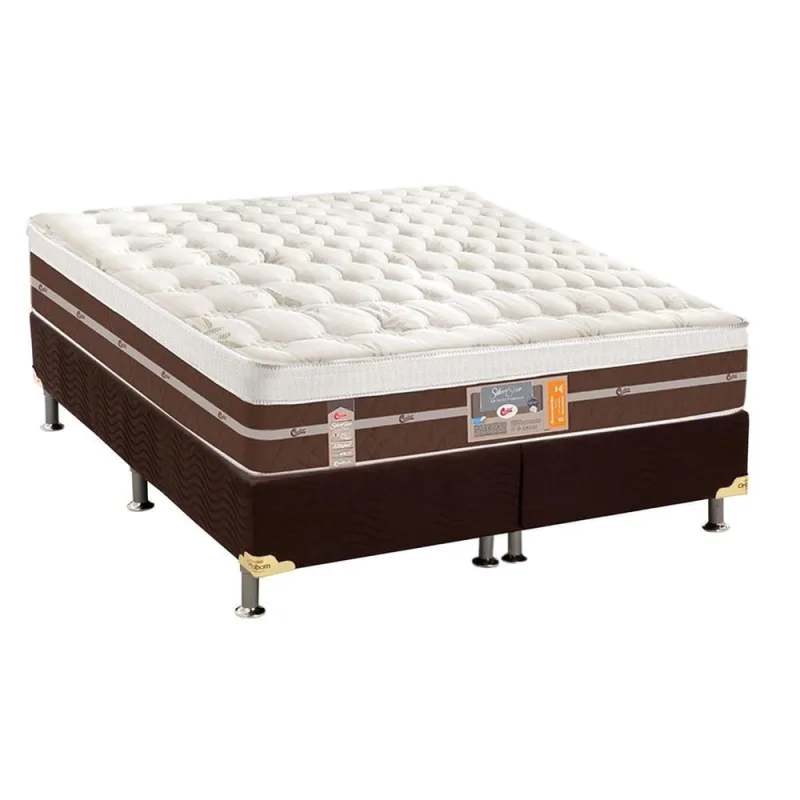 Conjunto Box-ColchãoCastor Silver Star + Cama Queen 158 - Castor - Móveis