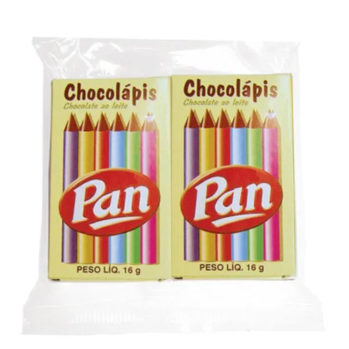 Chocolápis Ao Leite Pan Caixa16g 2 Unidades - LEITE PAN - Mercearia