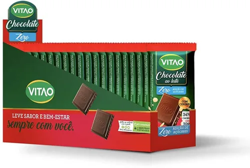 Chocolate Vitao Zero Ao Leite C/cereais Croc - VITAO - Mercearia