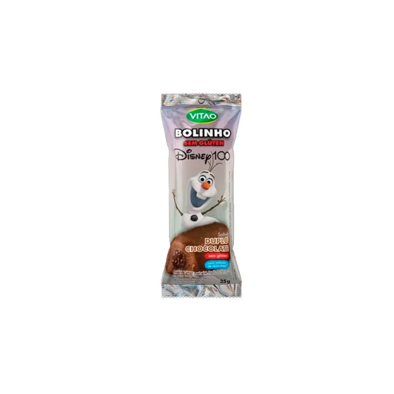 Bolinho Vitao Disney Zero Adição Açucar Duplo Chocolate 35g