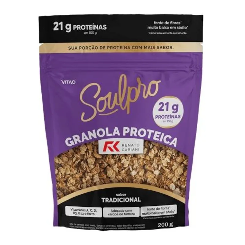 Granola Proteica Soulpro Tradicional Vitão 200g - Não Informado - Mercearia