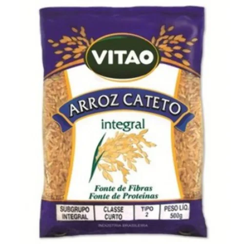 Arroz Agulhinha Tipo 1 Integral Vitao Pacote 500g - VITAO - Mercearia