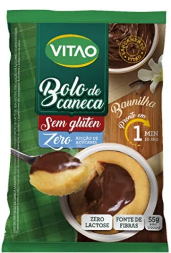 Bolo De Canela Baunilha 55g - VITAO - Mercearia