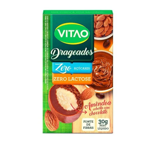 Drageado Amendoa Zero Vitao 30g - VITAO