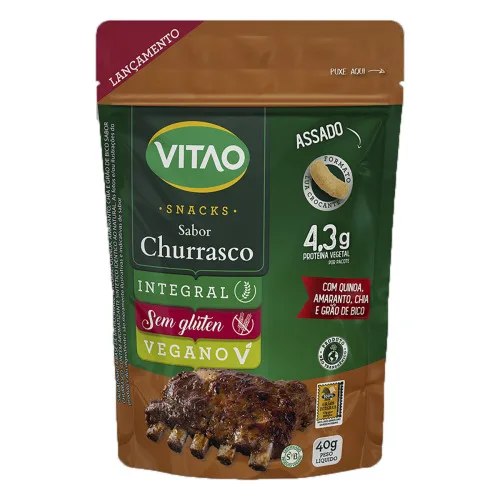 SNACK INTEGRAL CHURRASCO VITAO POUCH 40G - INTEGRAL