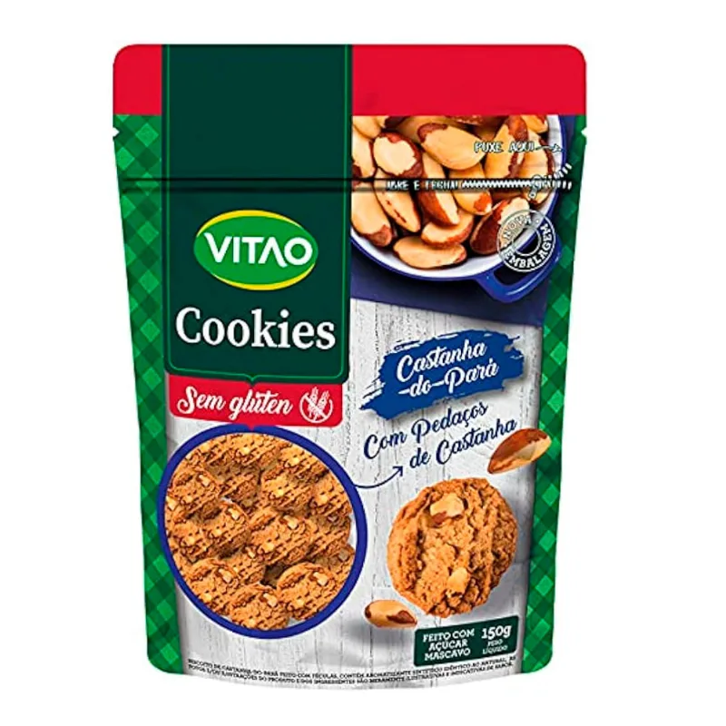 Cookies Vitao s/ Glúten Castanha do Pará 120g
