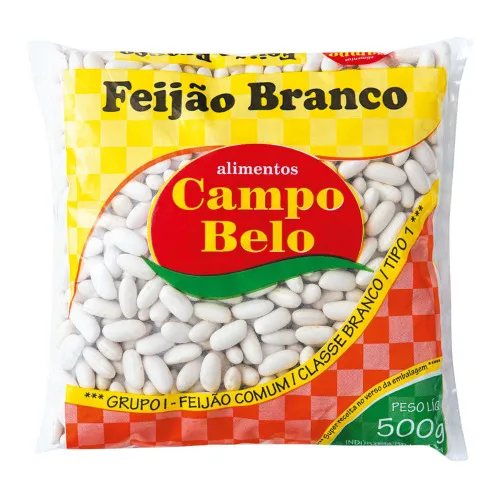 Feijao Branco Campo Belo 500gr - CAMPO BELO - Mercearia