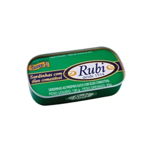 Sardinha Rubi Em Óleo - RUBI - Mercearia