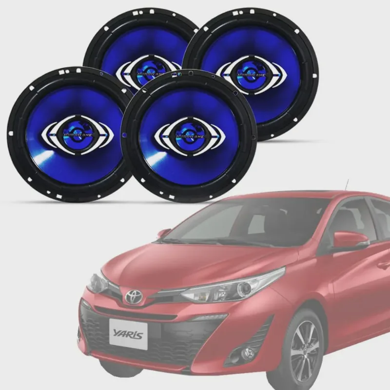 Kit Alto Falante Hurricane 6 e 6 p/ Yaris 2018 até 2020