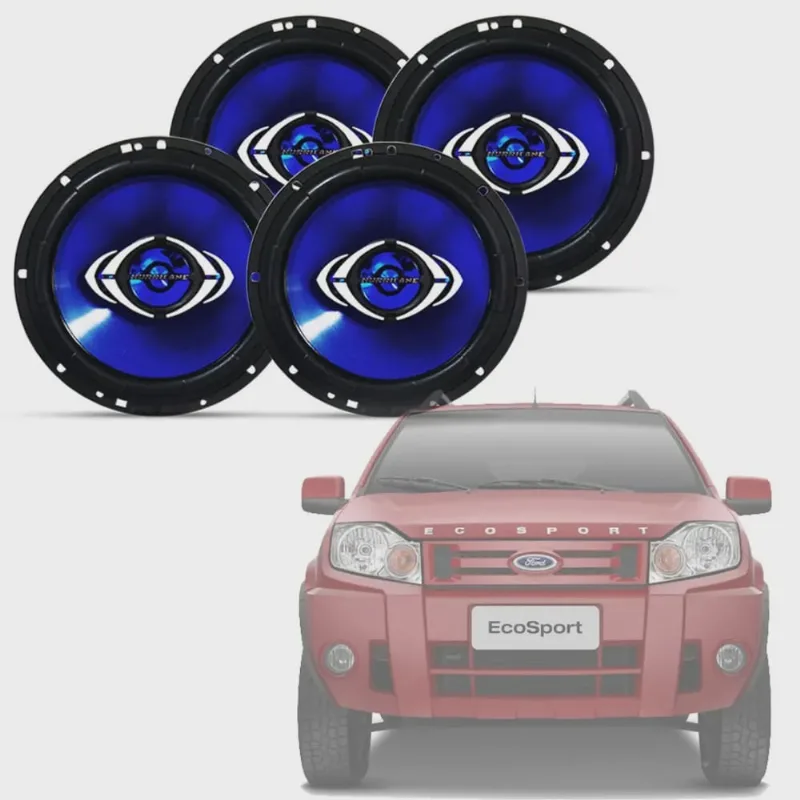 Kit Alto Falante Hurricane 6 e 6 p/ Ecosport 2009 até 2012