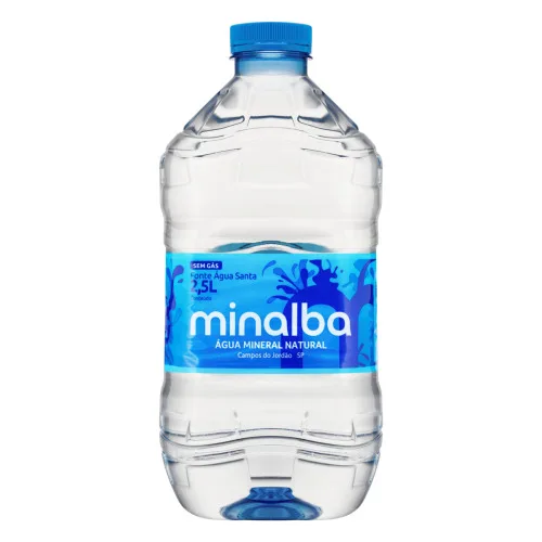 Agua Mineral Minalba S/gas Pet 2,5l - MINALBA - Bebidas