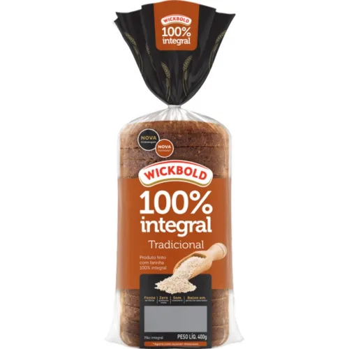 Pão Integral Tradicional Wickbold Pacote 400g - WICKBOLD - Padaria