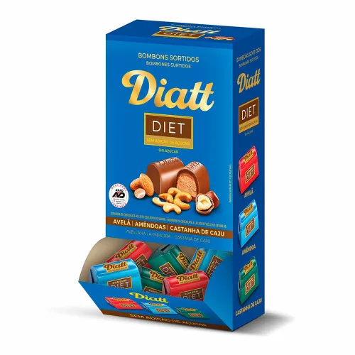 BOMBOM CAST CAJU 15G DIATT - DIATT - Cacau E Derivados