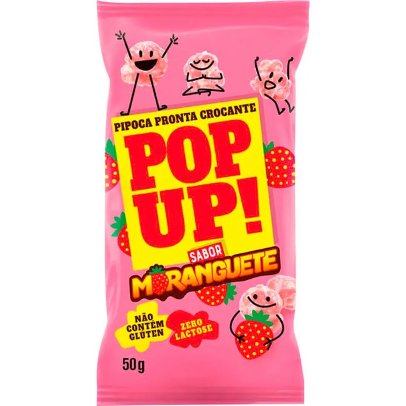 Pipoca Doce Pop Up! Moranguete 50g