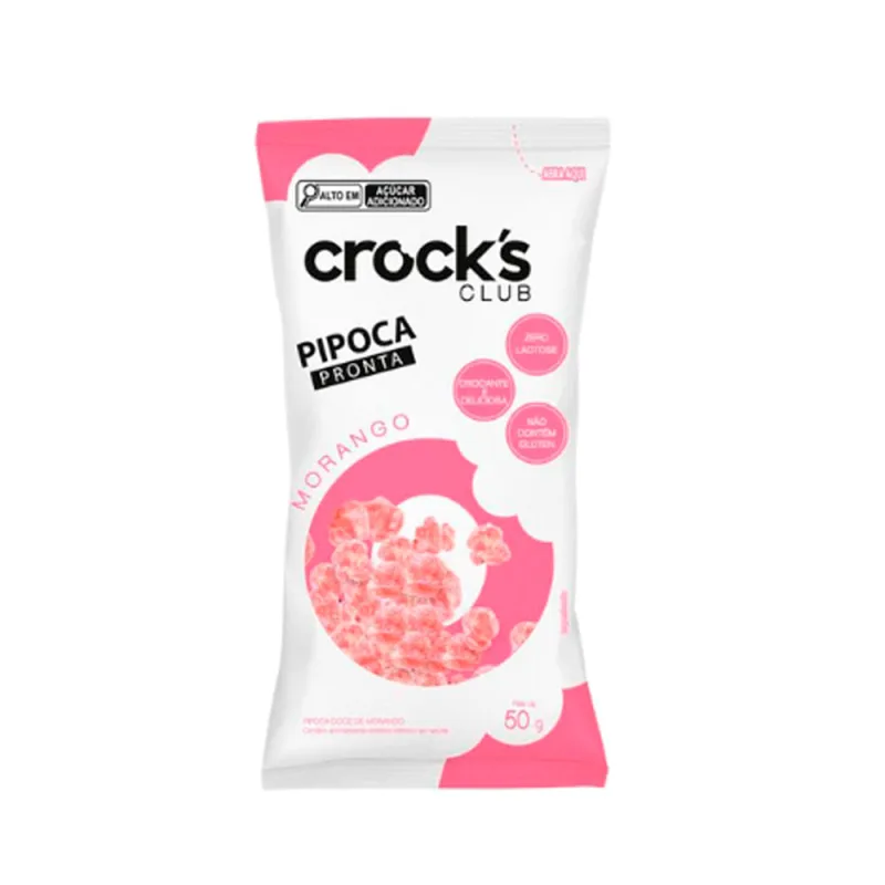 CROCKS CLUB PIPOCA MORANGO 50G - Não Informado - Mercearia