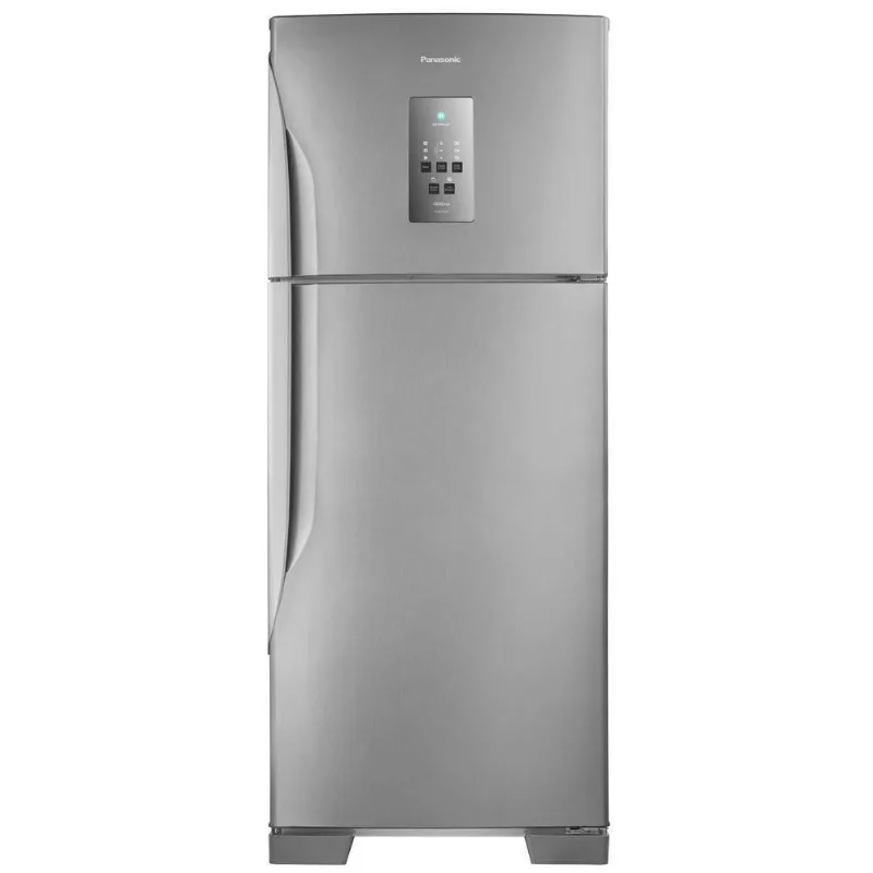 Geladeira Duplex Top Freezer Panasonic 435 Litros Frost Free Aço Escovado NR-BT51PV3X - 110V