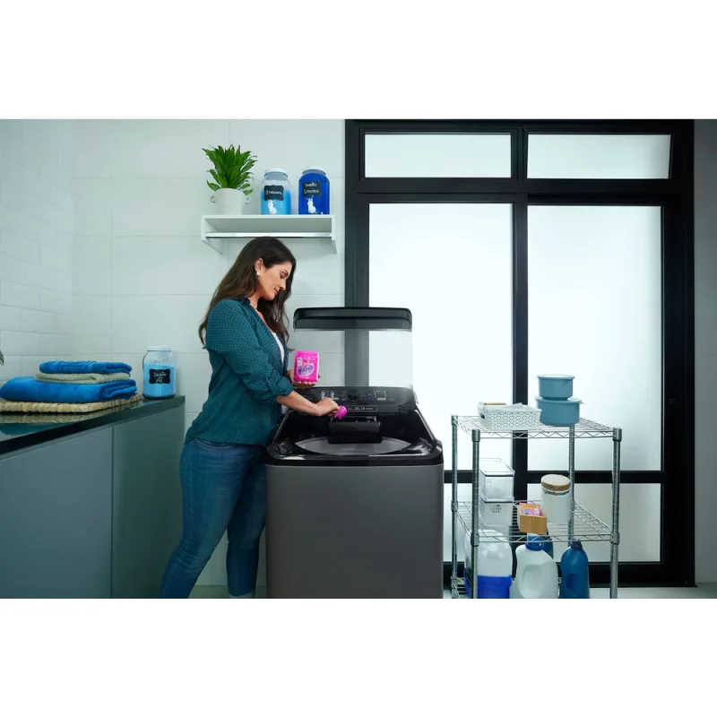 Lavadora de Roupas Panasonic 12Kg NA-F120B1TB Titânio 220V - Panasonic - Eletro