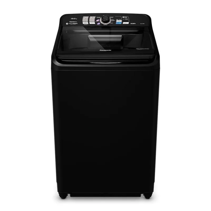 Máquina de Lavar Panasonic NA-F150B1B 15kg Smartsense Função Vanish Preta 220V - panasonic - Eletrodomésticos