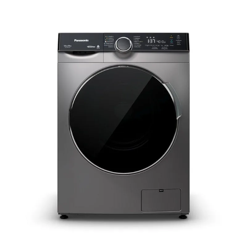 Lava e Seca Panasonic NA-S26MK1LBR 13kg 8kg Intuitive+ Vapor+ Antialérgico Titânio 220V