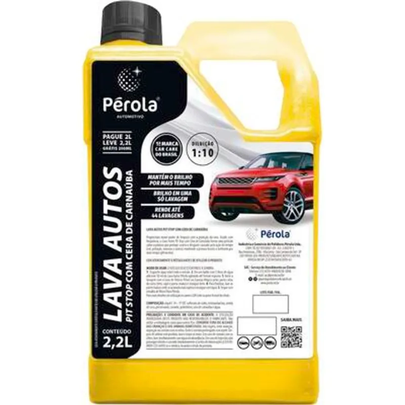 Lava Autos Pérola Pit Stop com Cera 2,2L