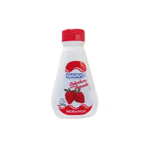 Cobertura Sorv Marvi Morango 400g - MORANGO - Mercearia
