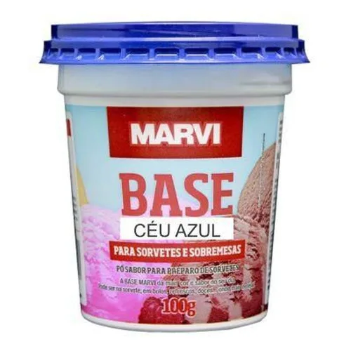 Po P/sorvete Marvi Base 100g Ceu Azul - MARVI - Mercearia