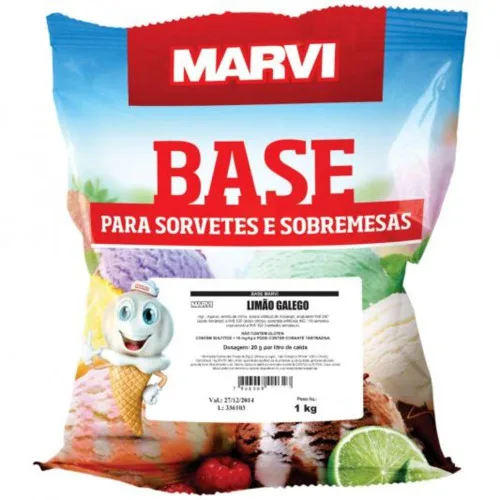 Po Sorvete Marvi 1kg Limao - MARVI - Mercearia