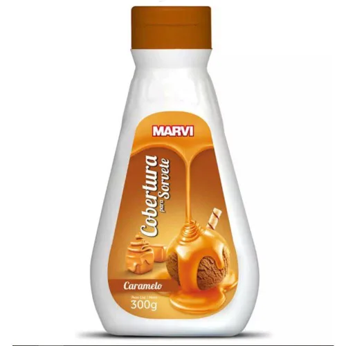 Cobertura Para Sorvete Caramelo Marvi Squeeze 300g - SQUEEZE - Mercearia
