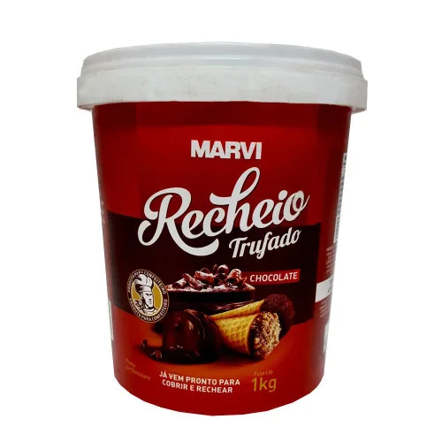 Recheado Marvi 1kg Chocolate Truf - MARVI - Mercearia