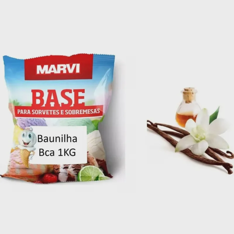 Base sorv marvi baunilha branca 1KG