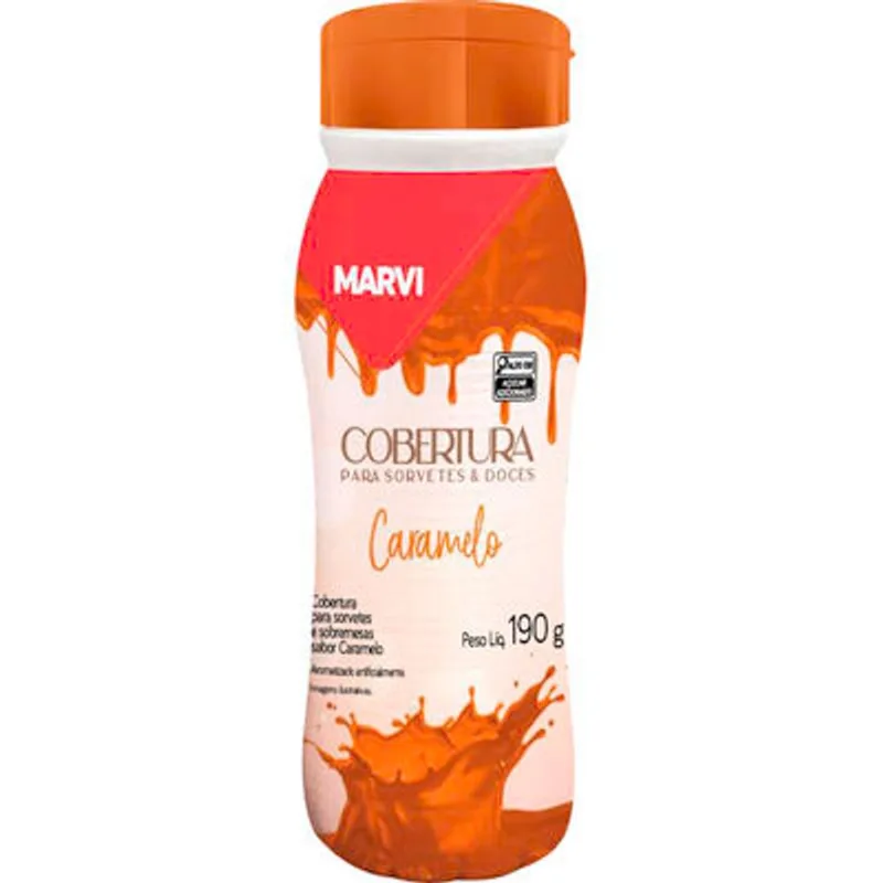 Cobertura de Sorvete Marvi Caramelo 190g