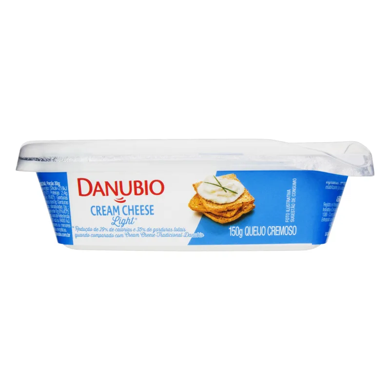 QUEIJO DANUBIO CREAM CHEESE LIGHT 150GR - DANUBIO - Laticínios E Produtos De Origem Animal