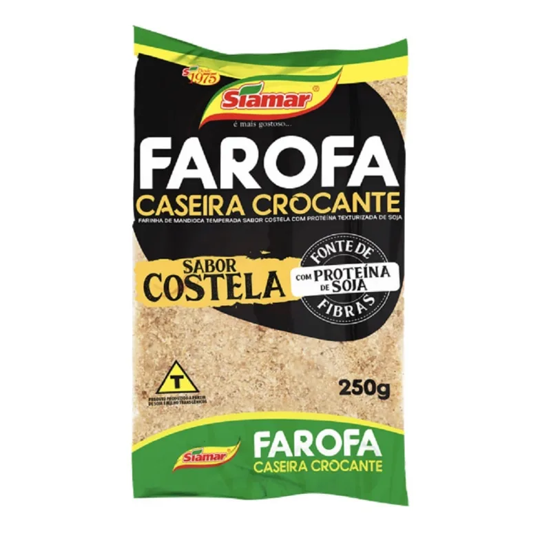 Farofa Pronta Siamar 250g Caseira Crocante Costela