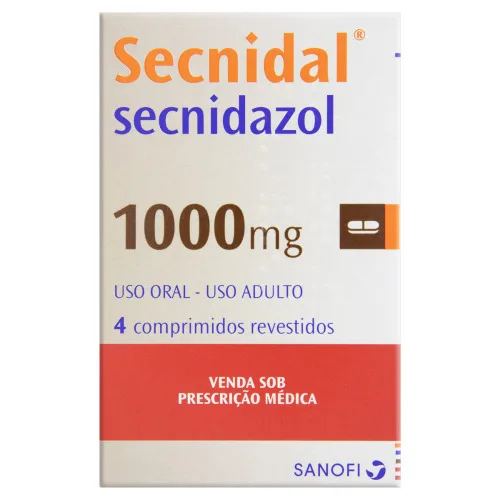 SECNIDAL 1000 MG 4 COMPRIMIDOS SANOFI-AVENTIS - SANOFI AVENTIS - Produtos Farmacêuticos