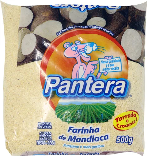 Farinha De Mandioca Torrada Tipo 1 Pantera Pacote 500g - PANTERA - Mercearia