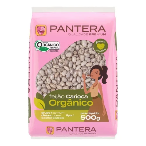 FEIJÃO CARIOCA ORGÂNICO PANTERA 500G - ORGANICO - Mercearia