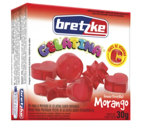 Gelatina Morango Bretzke - BRETZKE - Mercearia