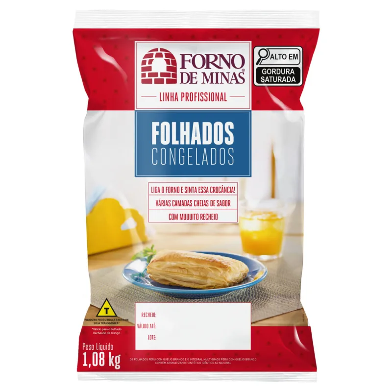 Folhado Forno de Minas Camarão 120g - Forno De Minas - Padaria