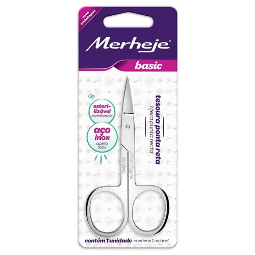 Tesoura De Unhas Ponta Reta Merheje - MERHEJE - Bazar