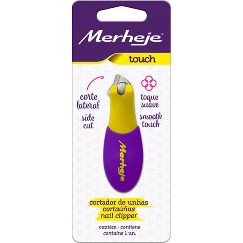 Cortador De Unha Merheje Touch Amarelo/violeta (MP)