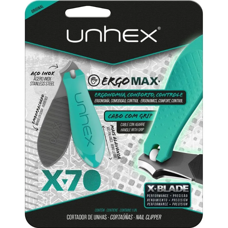 Cortador De Unha Merheje Unhex X-70 Verde Água (MP)