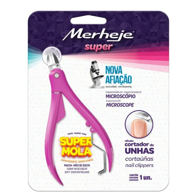 Alicate Cortador de Unhas Merheje Super 1 unidade - MICHEL MERHEJE - Beleza