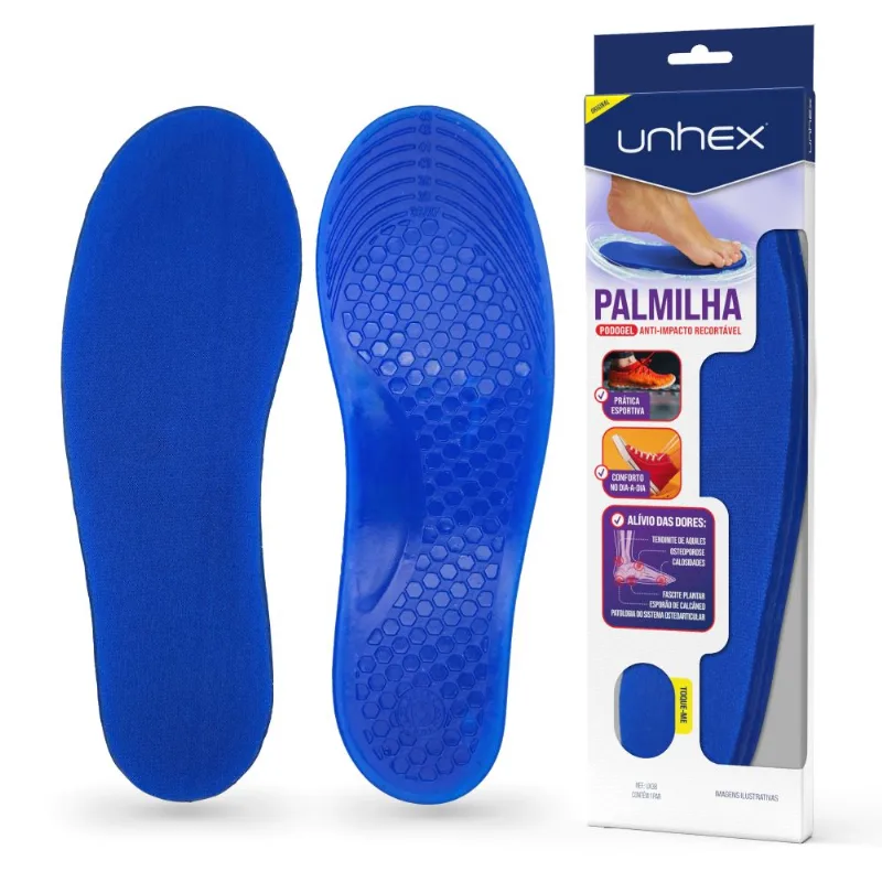 Palmilha Recortável Podogel Anti-Impacto 1 Par