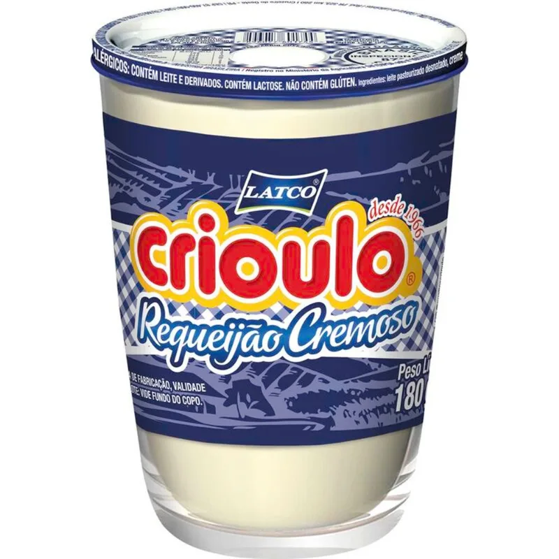 Requeijão Cremoso Crioulo 180g